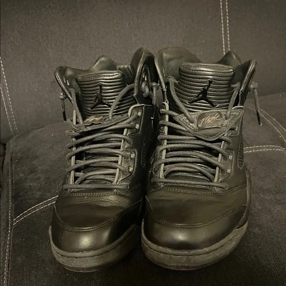 Jordan Black High-Top Sneakers - Picture 1 of 9